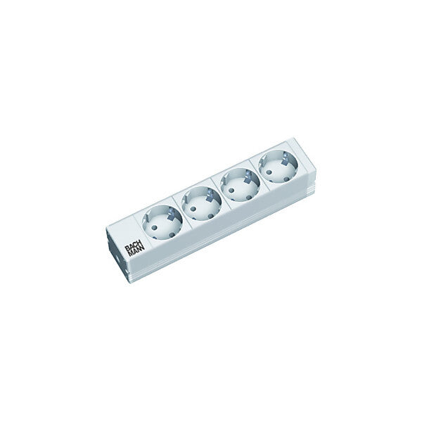 BACHMANN 10Zoll Steckdosenleiste 1HE, RAL7035 333.0122